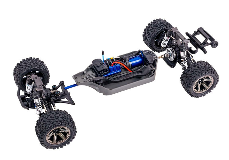 Traxxas Rustler 4X4 VXL Brushless, Blue - Small Addictions RC