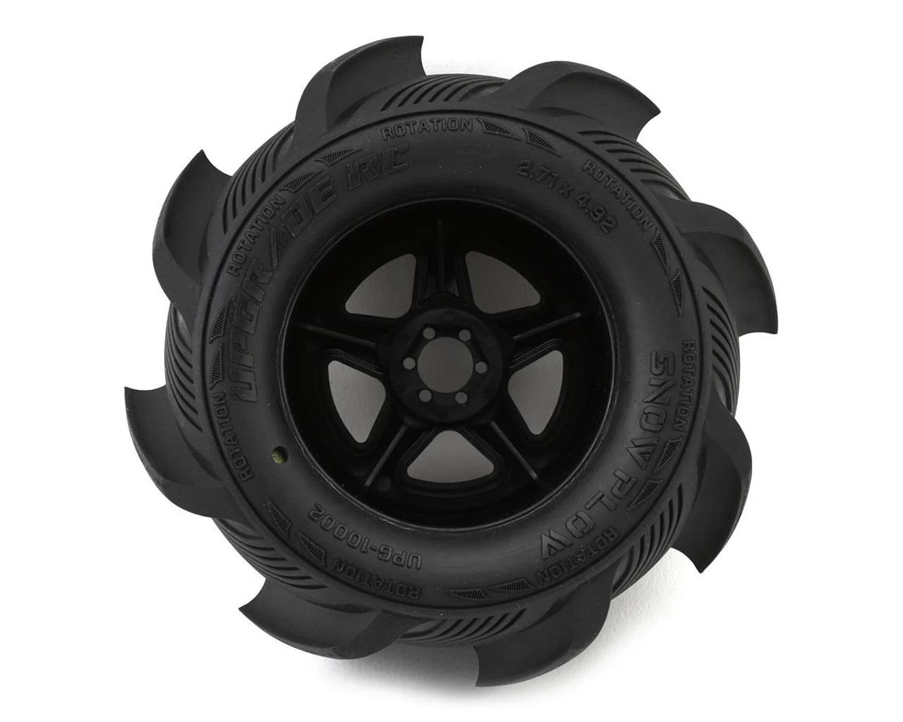 UpGrade RC Snow Plow 2.8" Pre-Mounted Sand/Snow Tires w/5-Star Wheels (2) (17mm/14mm/12mm Hex)