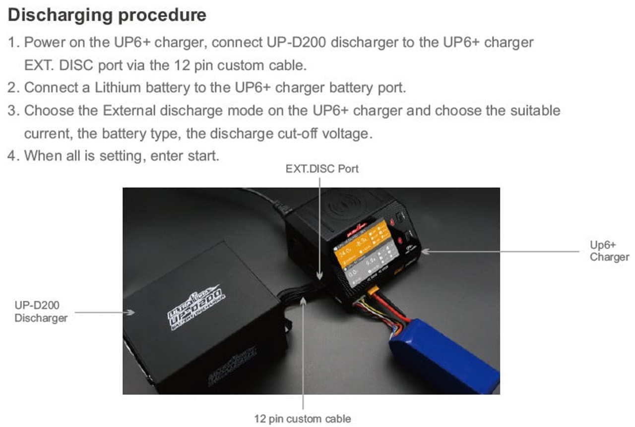 UltraPower D200 15A/200W Discharger (use with UPTUP6PLUS, UPTUP7 or UPTUP8)