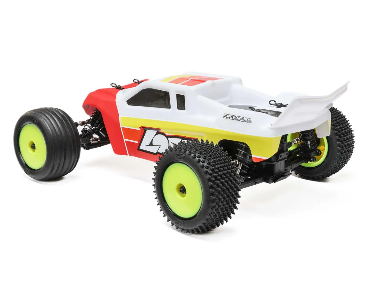Losi 1/18 Mini-T 2.0 V2 2WD Stadium Truck Brushless RTR, Red