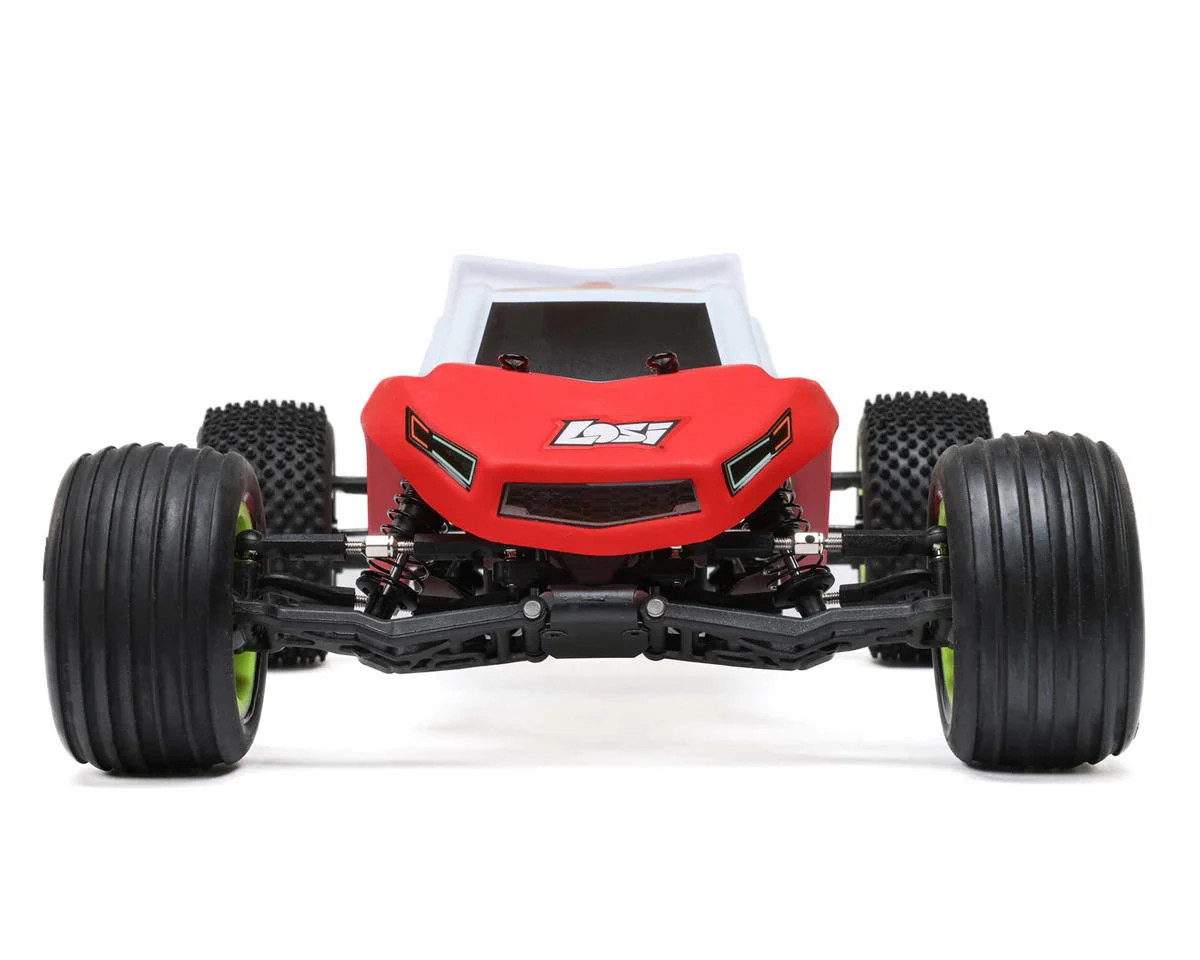 Losi 1/18 Mini-T 2.0 V2 2WD Stadium Truck Brushless RTR, Red