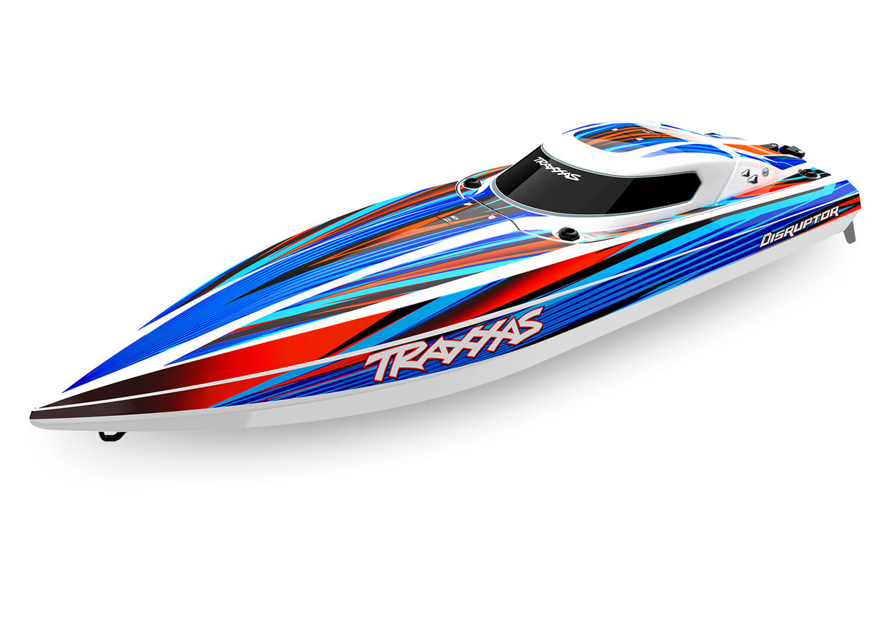 Traxxas Disruptor 4s Boat RTR Blue Small Addictions RC