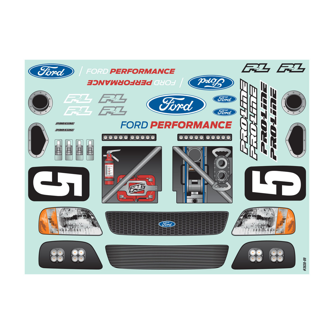 Proline 363817 1/8 Pre-Cut 1997 Ford F-150 Trophy Truck Clear Body