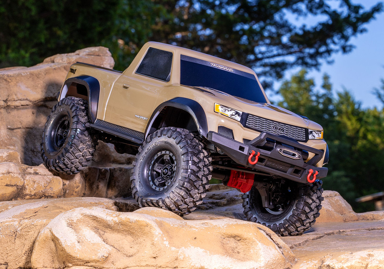 Traxxas TRX-4 Sport, Clipless Body, Tan - Small Addictions RC