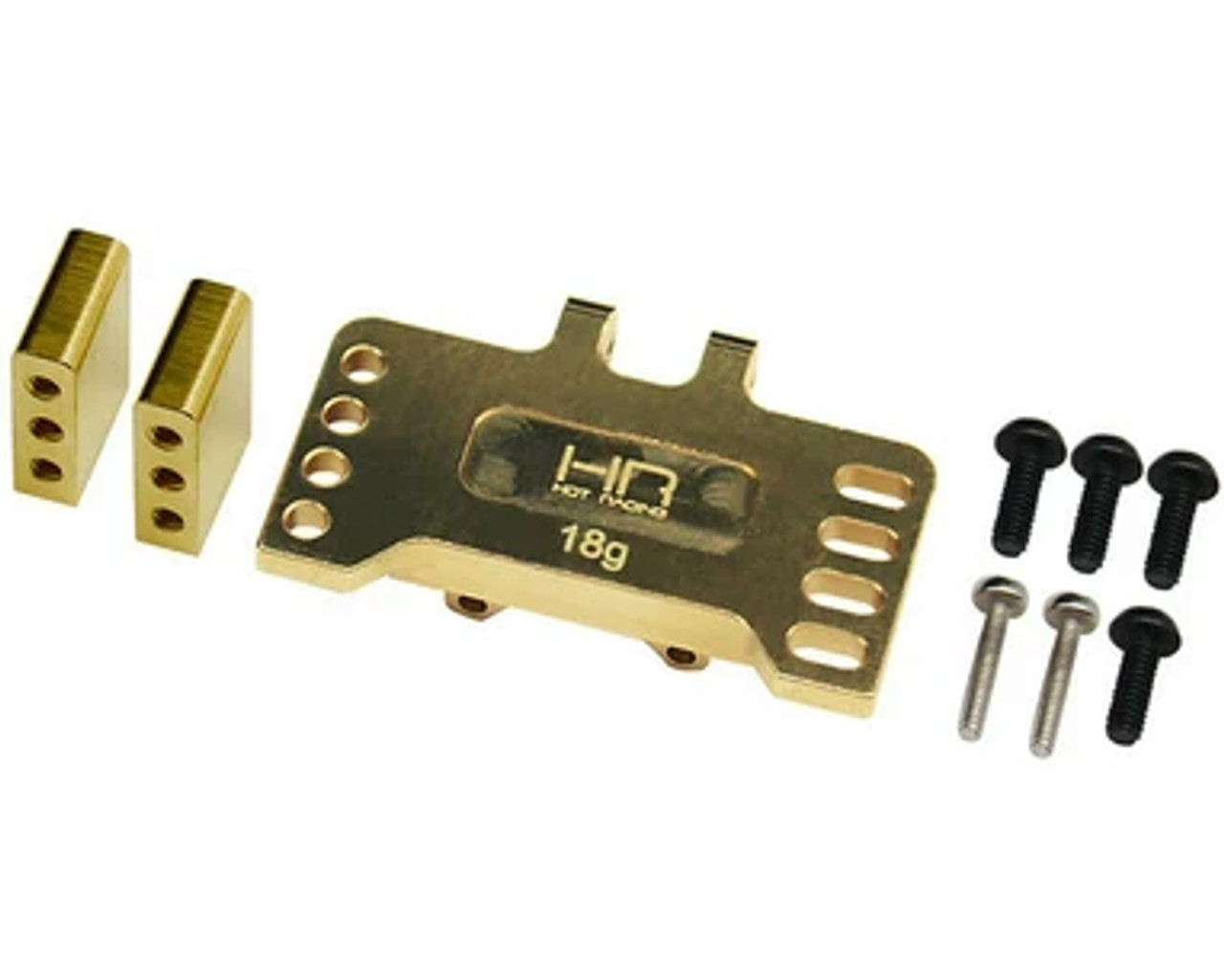 Hot Racing Brass Reefs Emax Savox Servo Mount SCX24