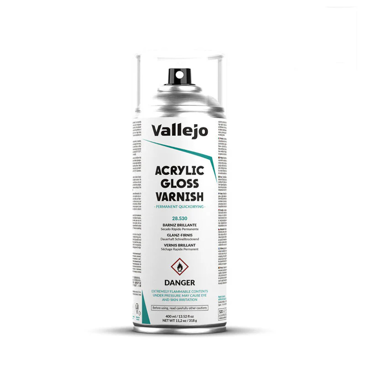 Vallejo Acrylic Gloss Varnish 400ml Spray