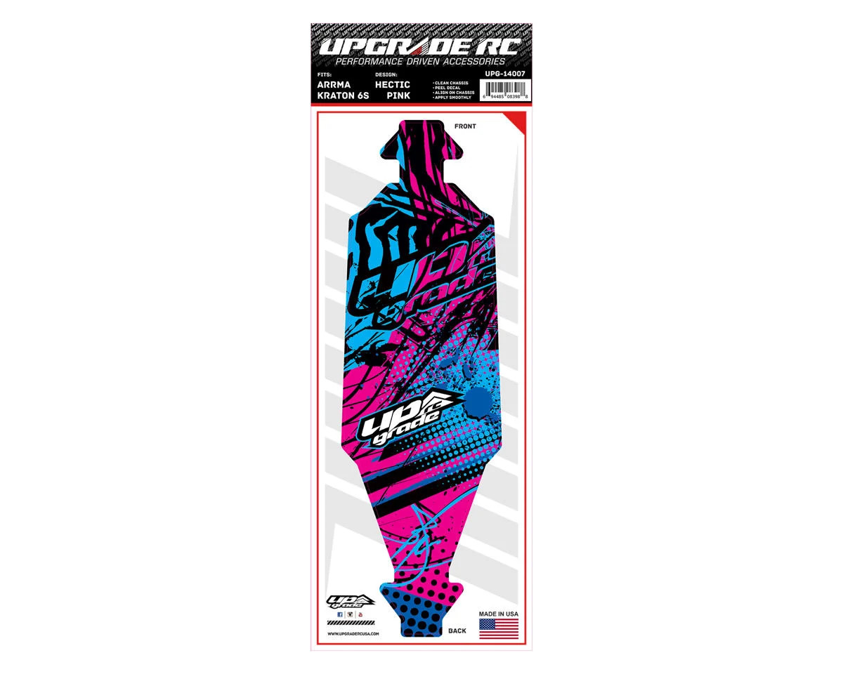 UpGrade RC Chassis Protector for ARRMA™ Kraton 6S (Hectic Pink