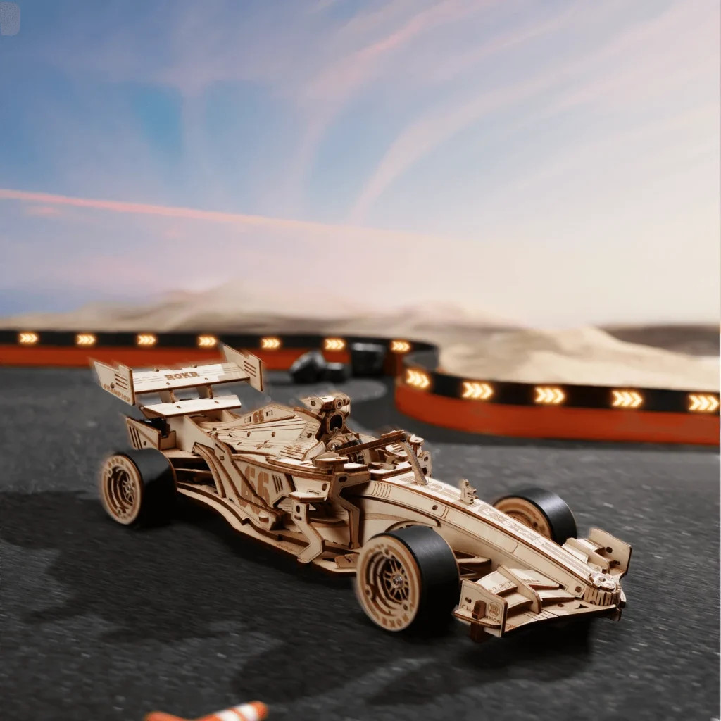 ROKR Racing Car 3D Wooden Puzzle