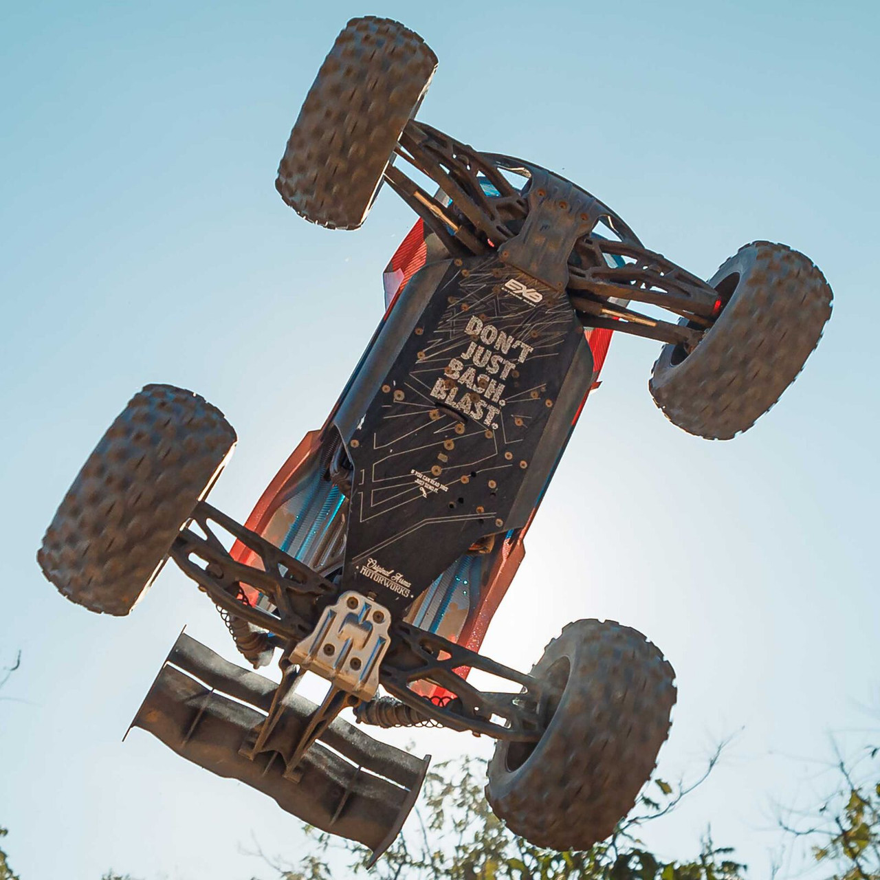 Arrma 1/8 KRATON 6S V6 4X4 BLX Brushless Speed Monster Truck RTR, Blue/Orange