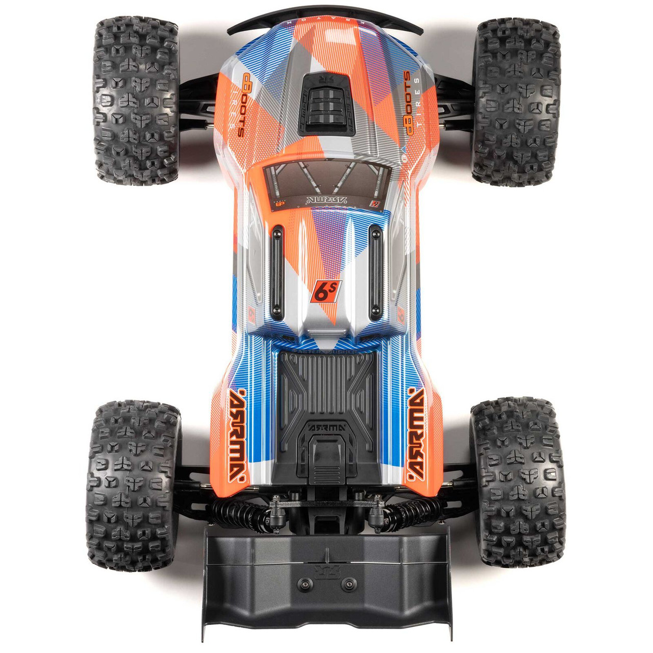Arrma 1/8 KRATON 6S V6 4X4 BLX Brushless Speed Monster Truck RTR, Blue/Orange
