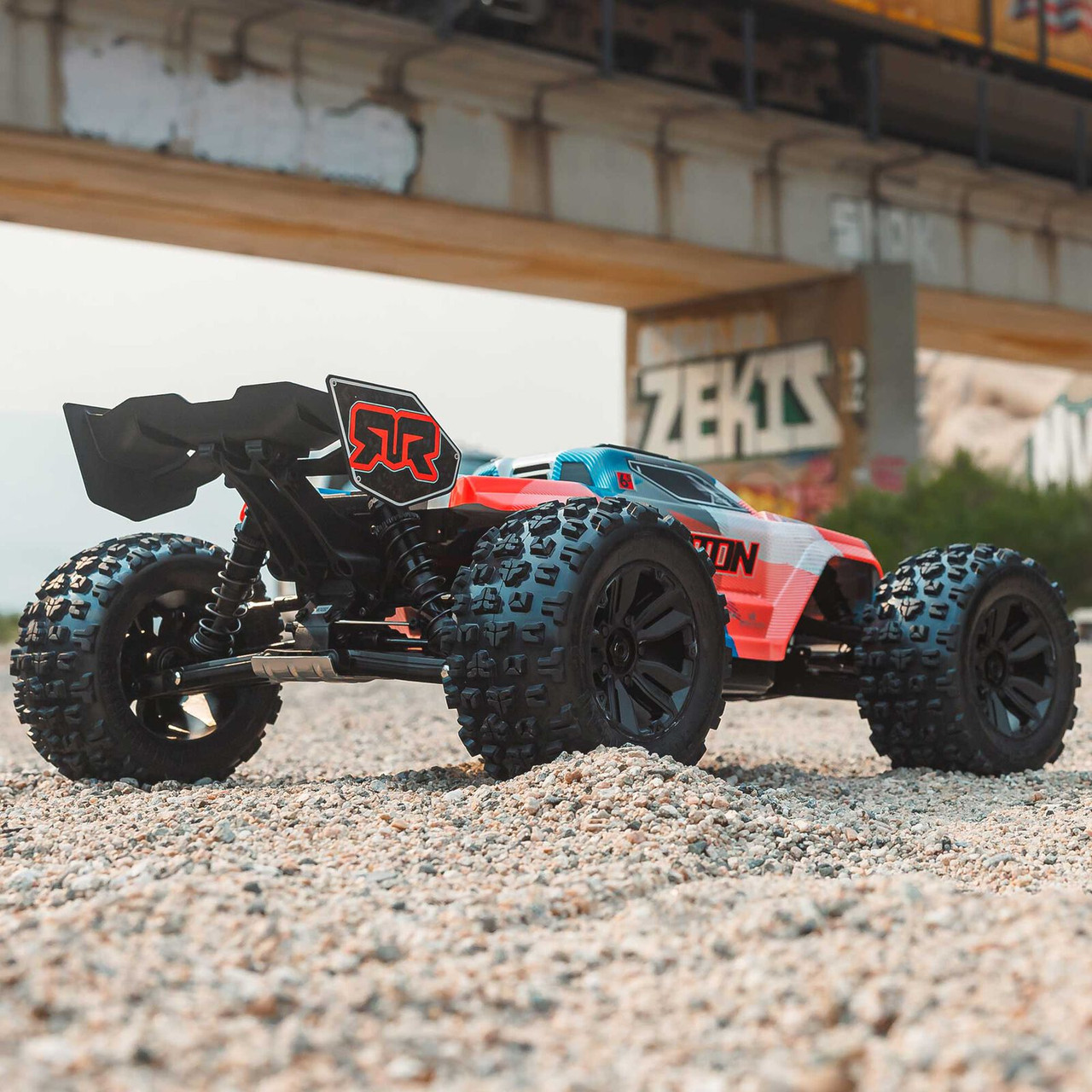 Arrma 1/8 KRATON 6S V6 4X4 BLX Brushless Speed Monster Truck RTR, Blue/Orange