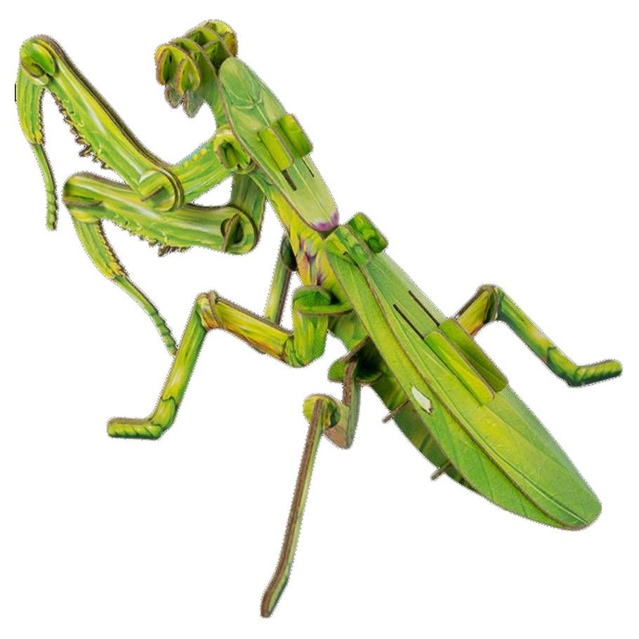 MakeBug C0013 Giant Praying Mantis 3D Kraft Paper Puzzle - Small