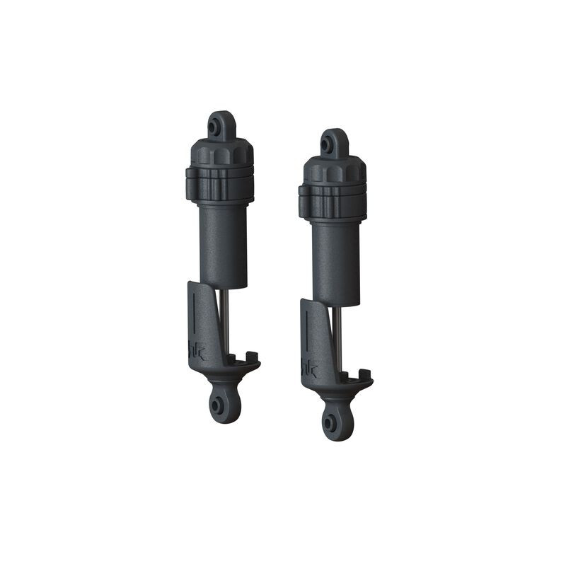 Arrma 1558 Shock Set 11mm Bore, 87mm Length, 2x1.3mm Piston, TBC cSt Oil 