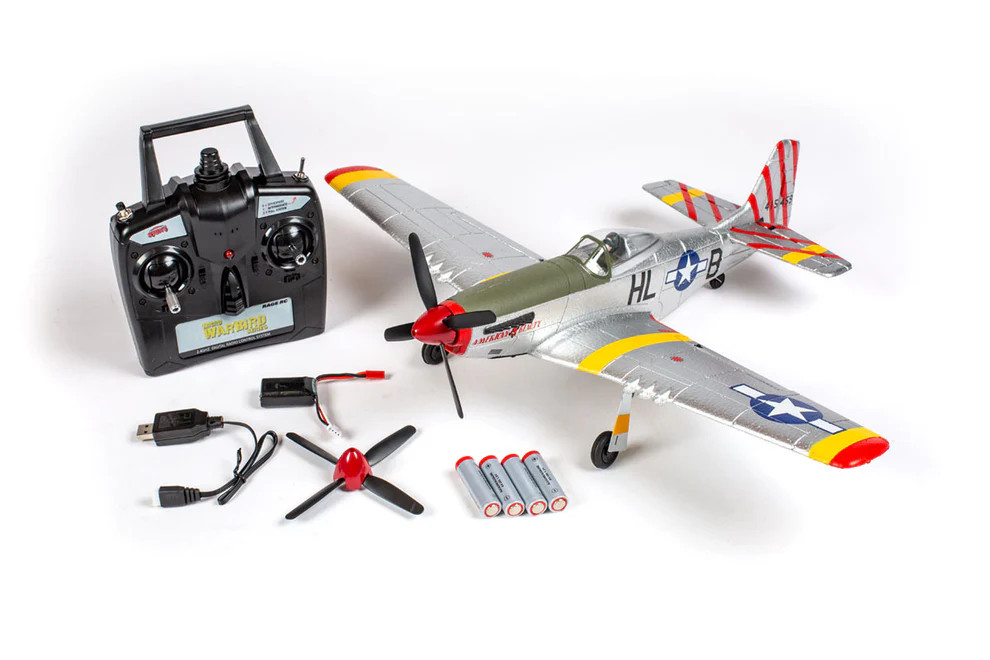 Rage RC 1600 P-51D Mustang 500mm Brushless RTF Warbird with PASS