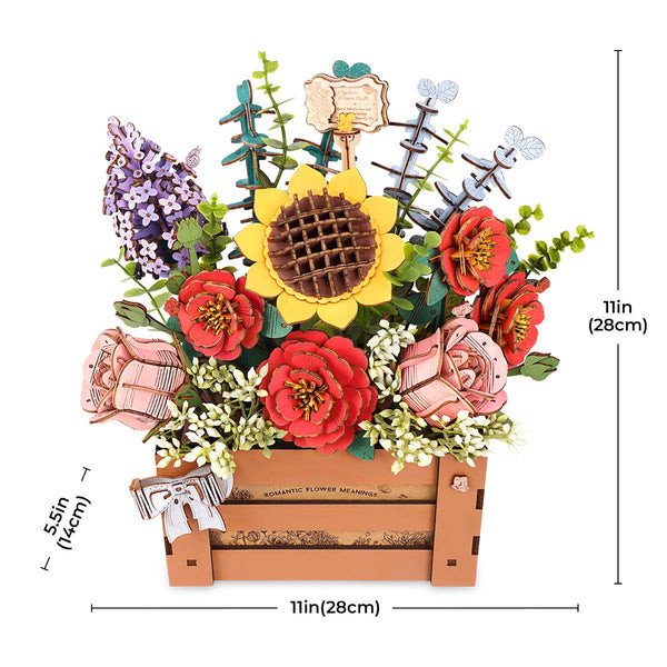 Rowood Wooden Bloom Box DIY 3D Puzzle