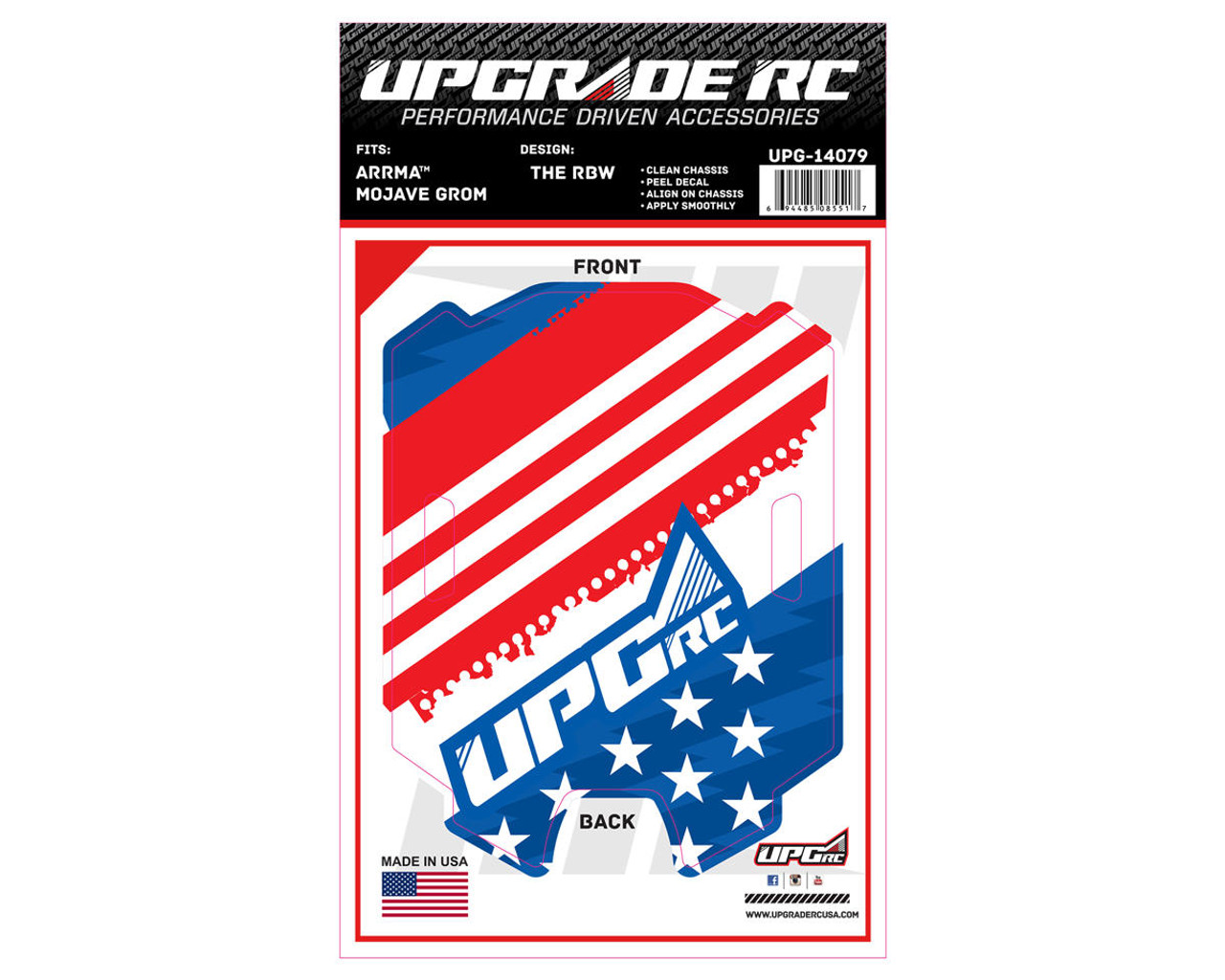 UpGrade RC 14079 Chassis Protector for ARRMA™ Mojave Grom (The RBW) (1)