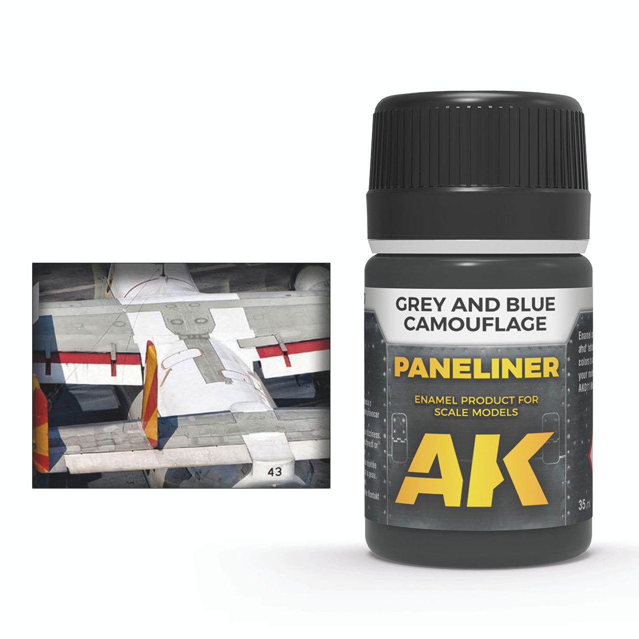 AK Interactive Paneliner For White And Winter Camouflage 35ml