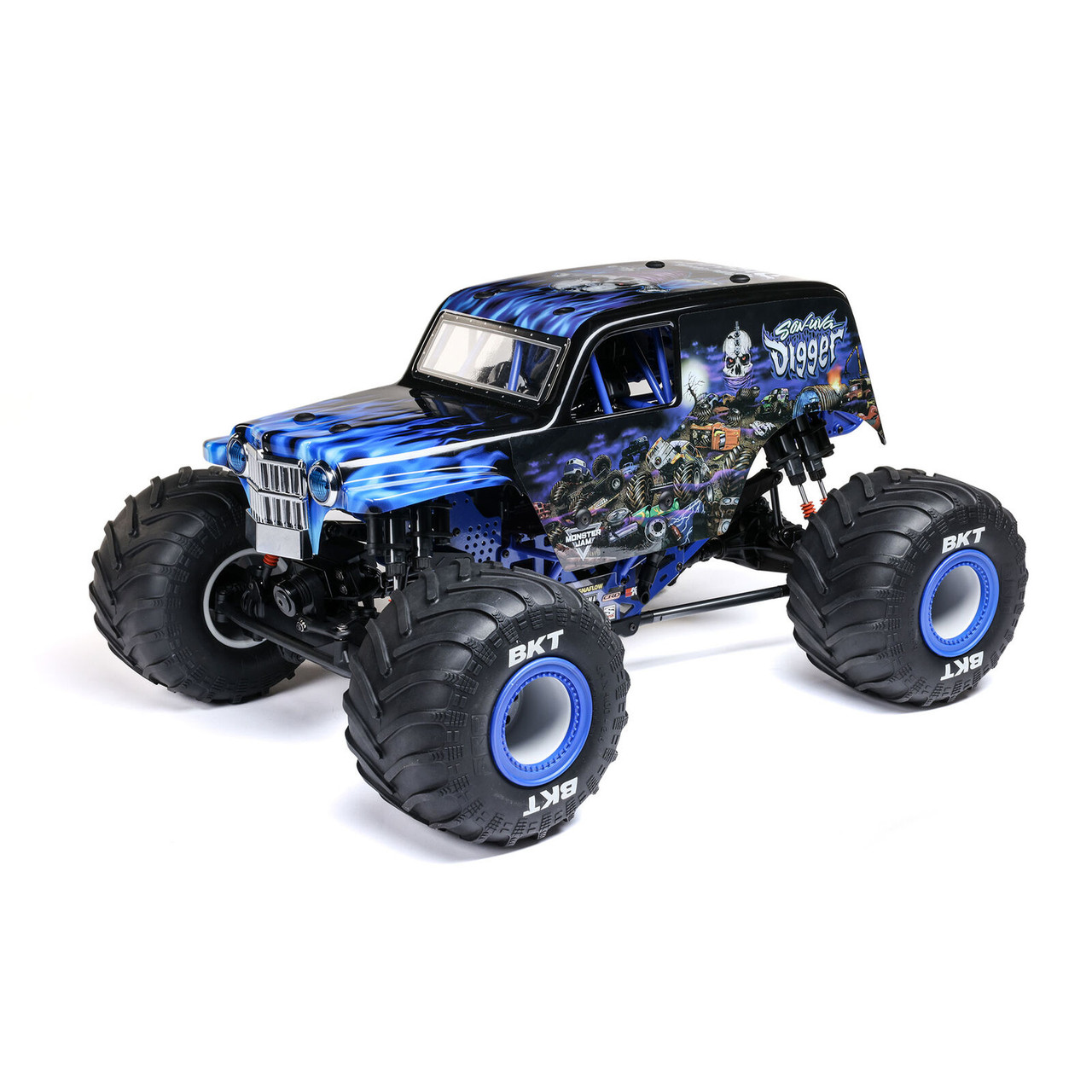 Losi 1/8 LMT 2.0 Son-Uva Digger 4X4 Solid Axle Brushless Monster Truck RTR, Blue