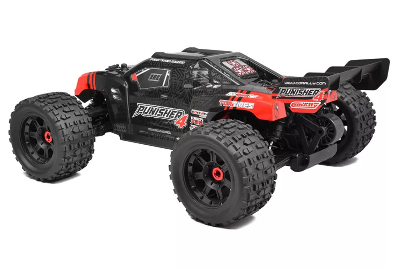 Team Corally Punisher 4S Monster Truck RTR Version, Red