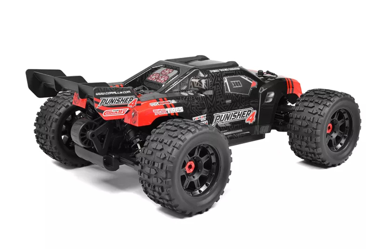 Team Corally Punisher 4S Monster Truck RTR Version, Red