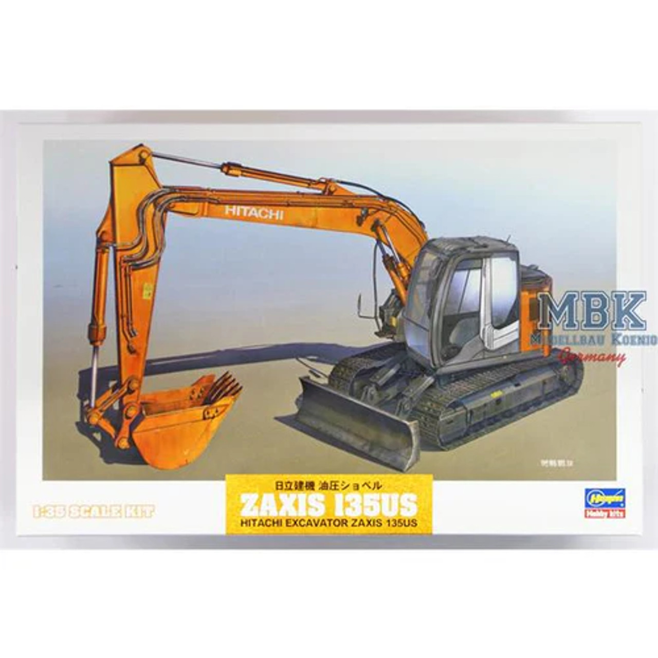 Hasegawa 1/35 Hitachi Excavator Zaxis 135Us