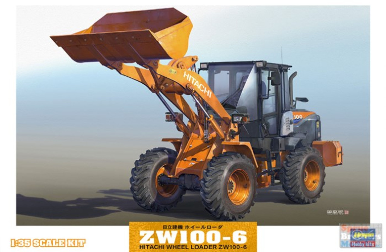 Hasegawa 66004 1/35 Hitachi Wheel Loader Zw100-6