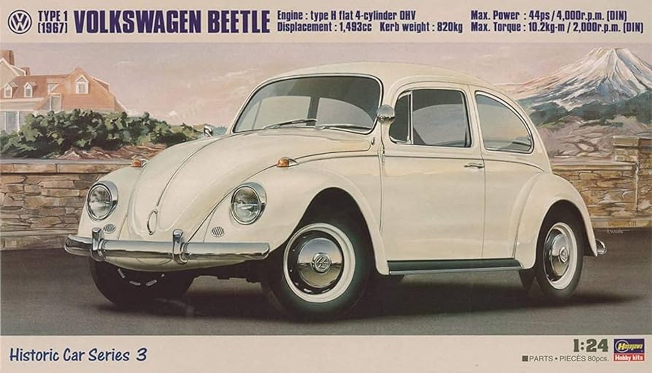 Hasagawa 1/24 '67 Volkswagen Beetle Model Kit 