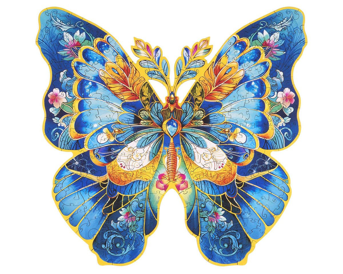 Rowood TA003 Morpho Helena Butterfly 200pc Wooden Jigsaw Puzzle