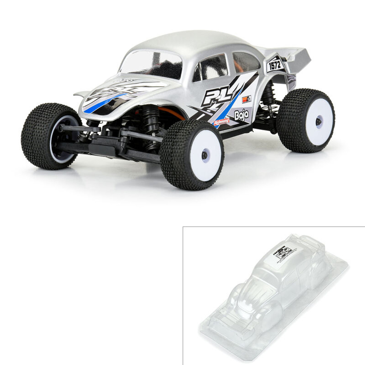 Proline 370300 1/28 VW Baja Bug Clear Body: Micro-T