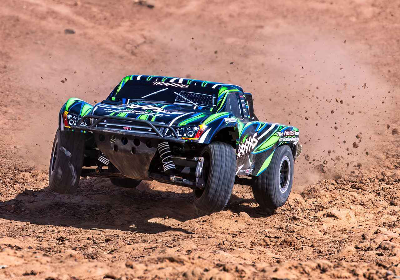 Traxxas 68386-4-GRN Slash 4X4 VXL Heavy Duty, Green - Small