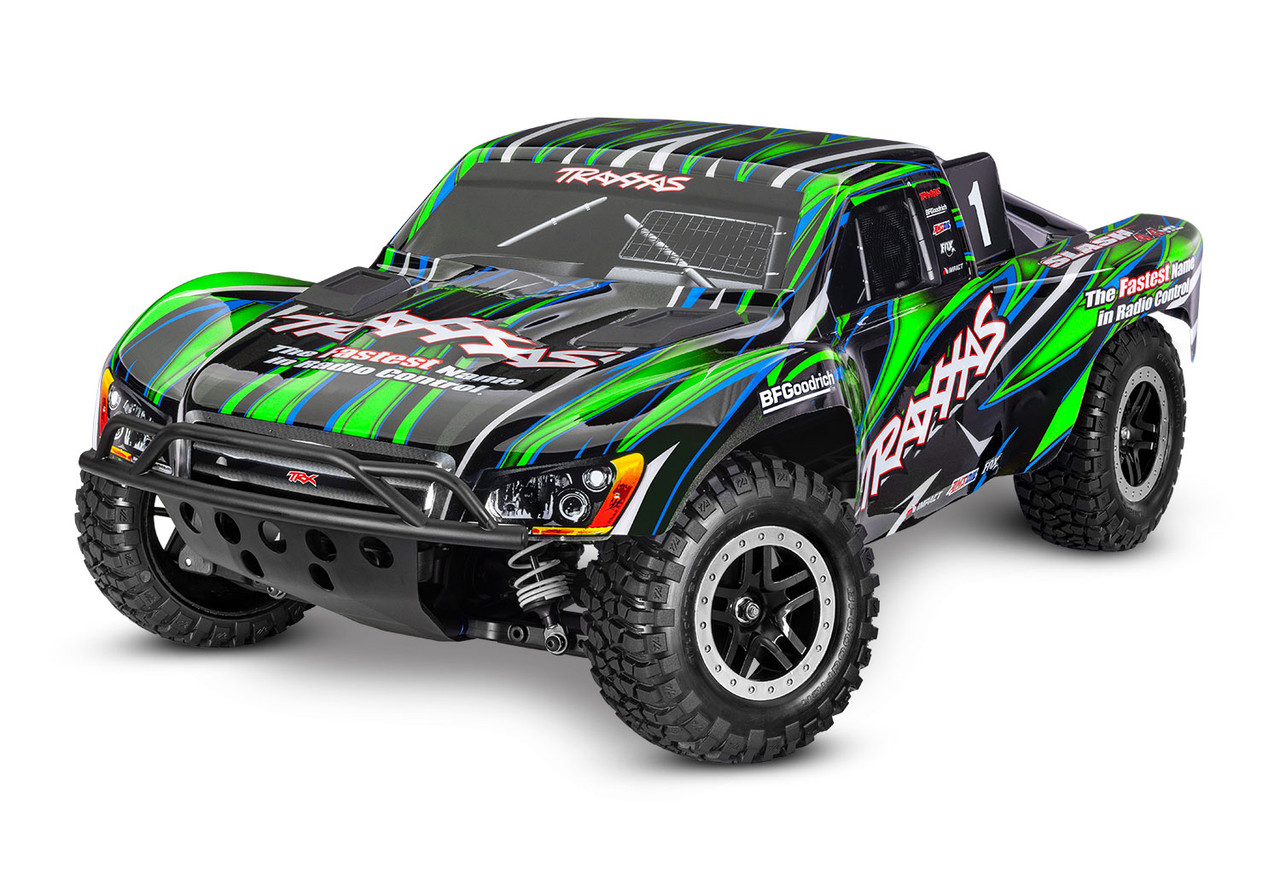 Traxxas 68386-4-GRN Slash 4X4 VXL Heavy Duty, Green - Small