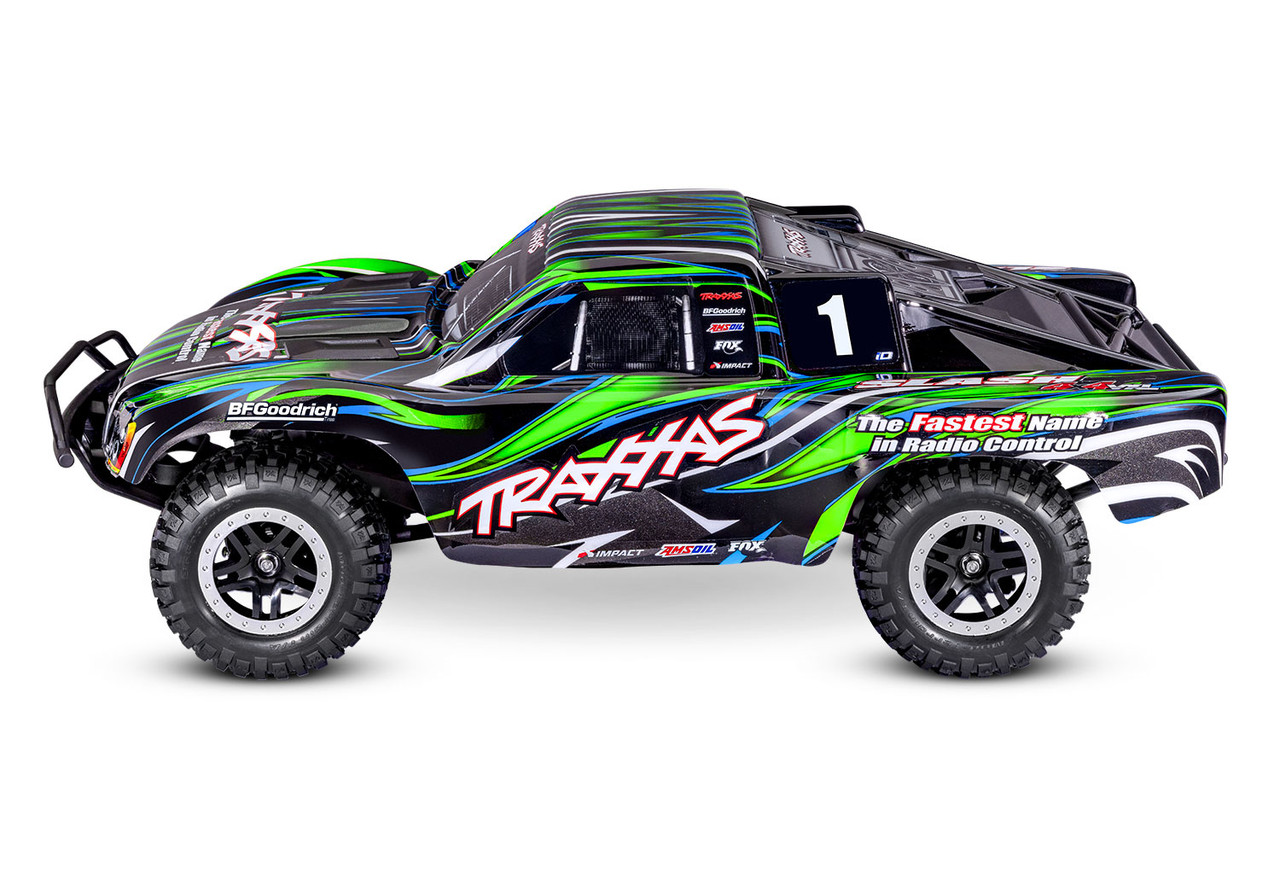 Traxxas 68386-4-GRN Slash 4X4 VXL Heavy Duty, Green - Small