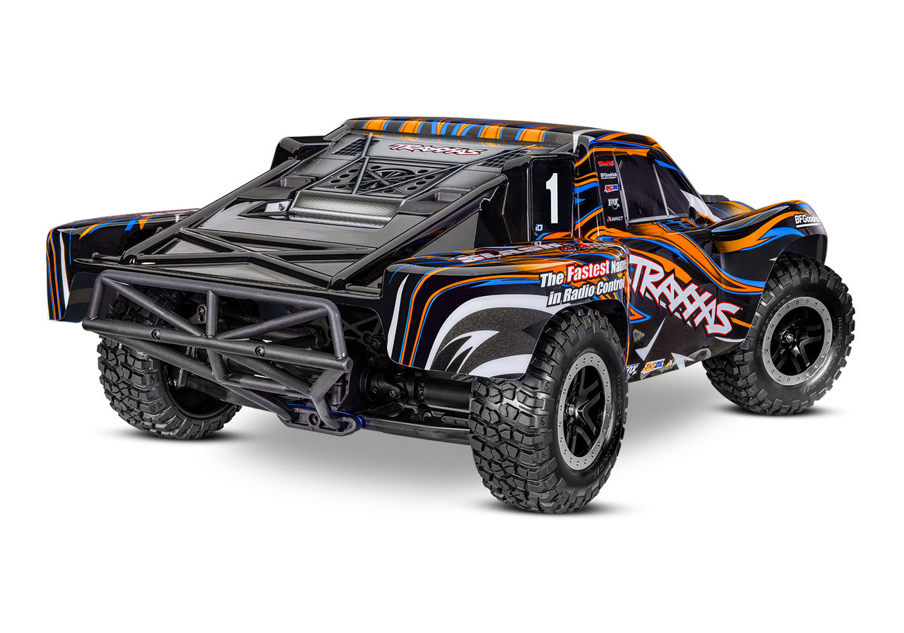 Traxxas 68386-4-ORNG Slash 4X4 VXL Heavy Duty, Orange - Small