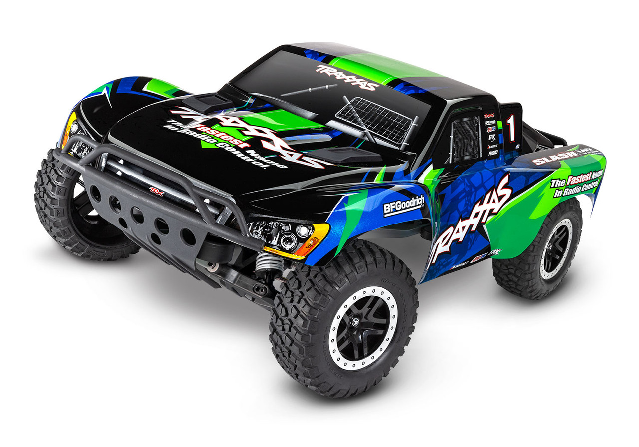 Traxxas Slash 58376-74-GRN VXL 1/10 scale 2WD short course truck Extreme Heavy Duty, Green