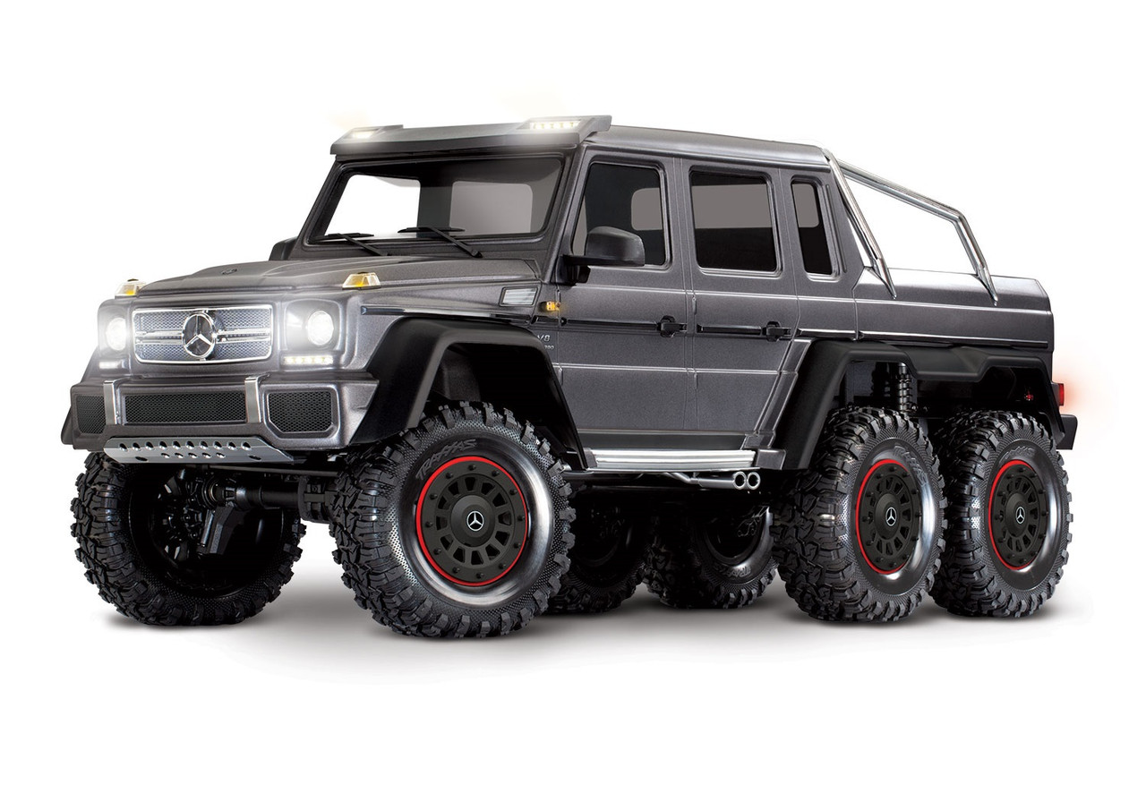 Traxxas 88296-4-SLVR TRX-6 Mercedes-Benz G 63 AMG 6X6 Clipless, Silver