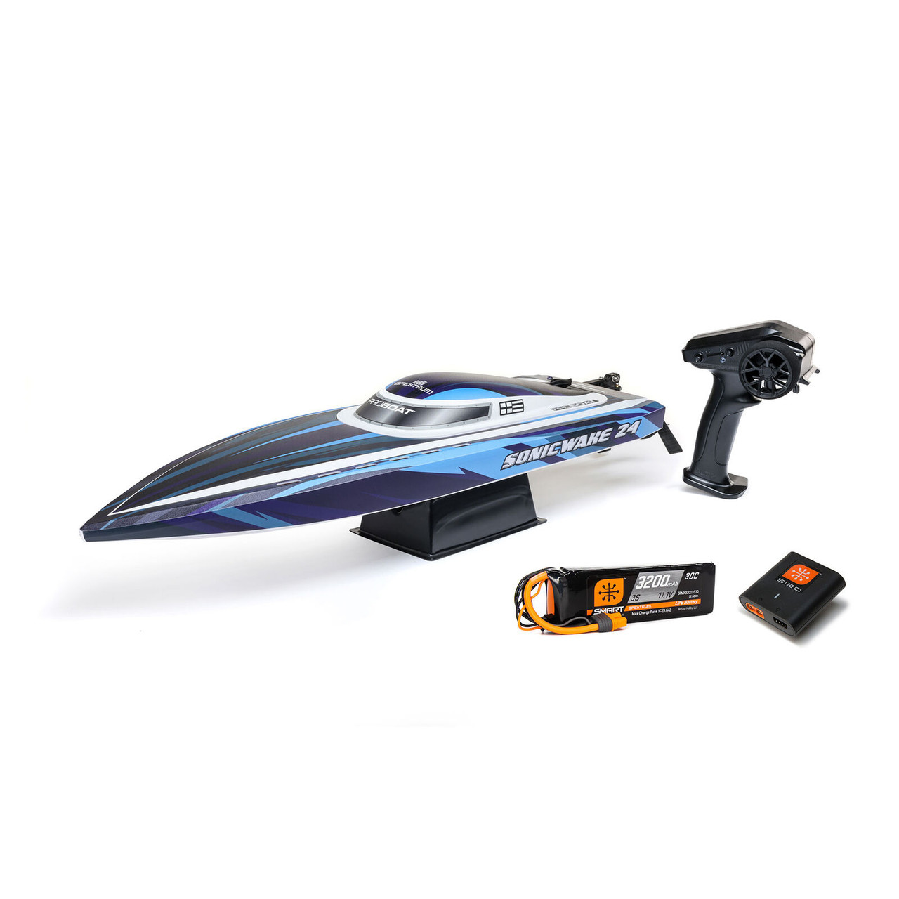 ProBoat Sonicwake 24" Self-Righting Brushless Deep-V RTR, Blue