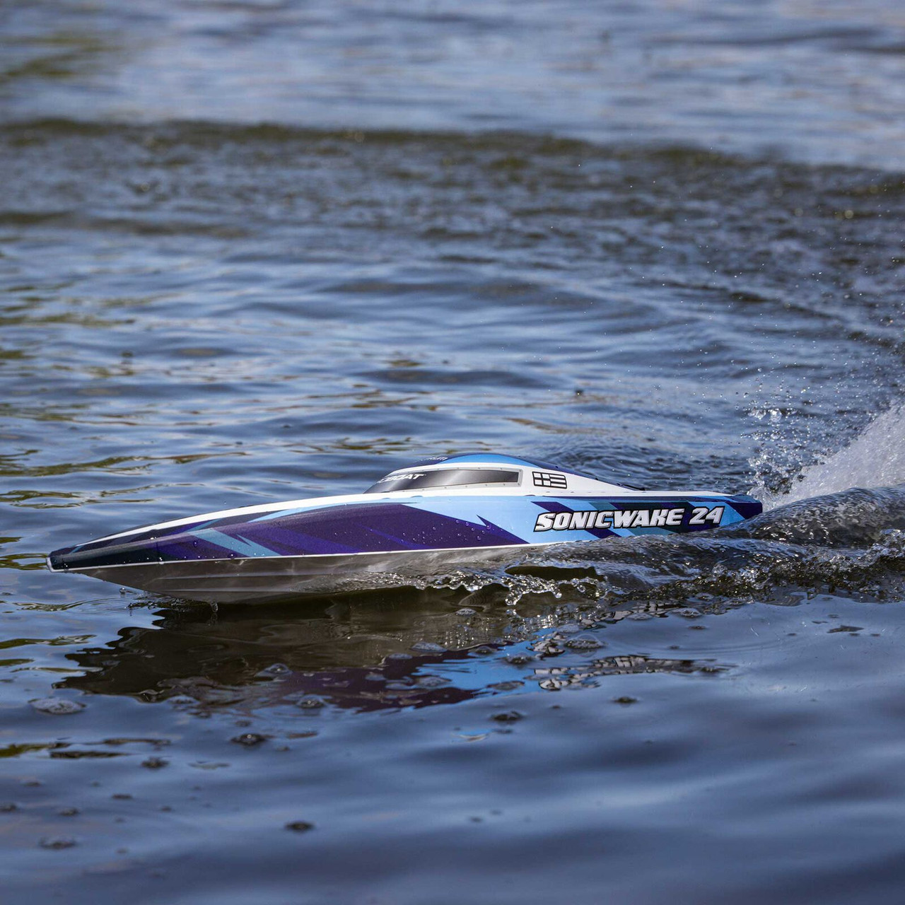 ProBoat Sonicwake 24" Self-Righting Brushless Deep-V RTR, Blue