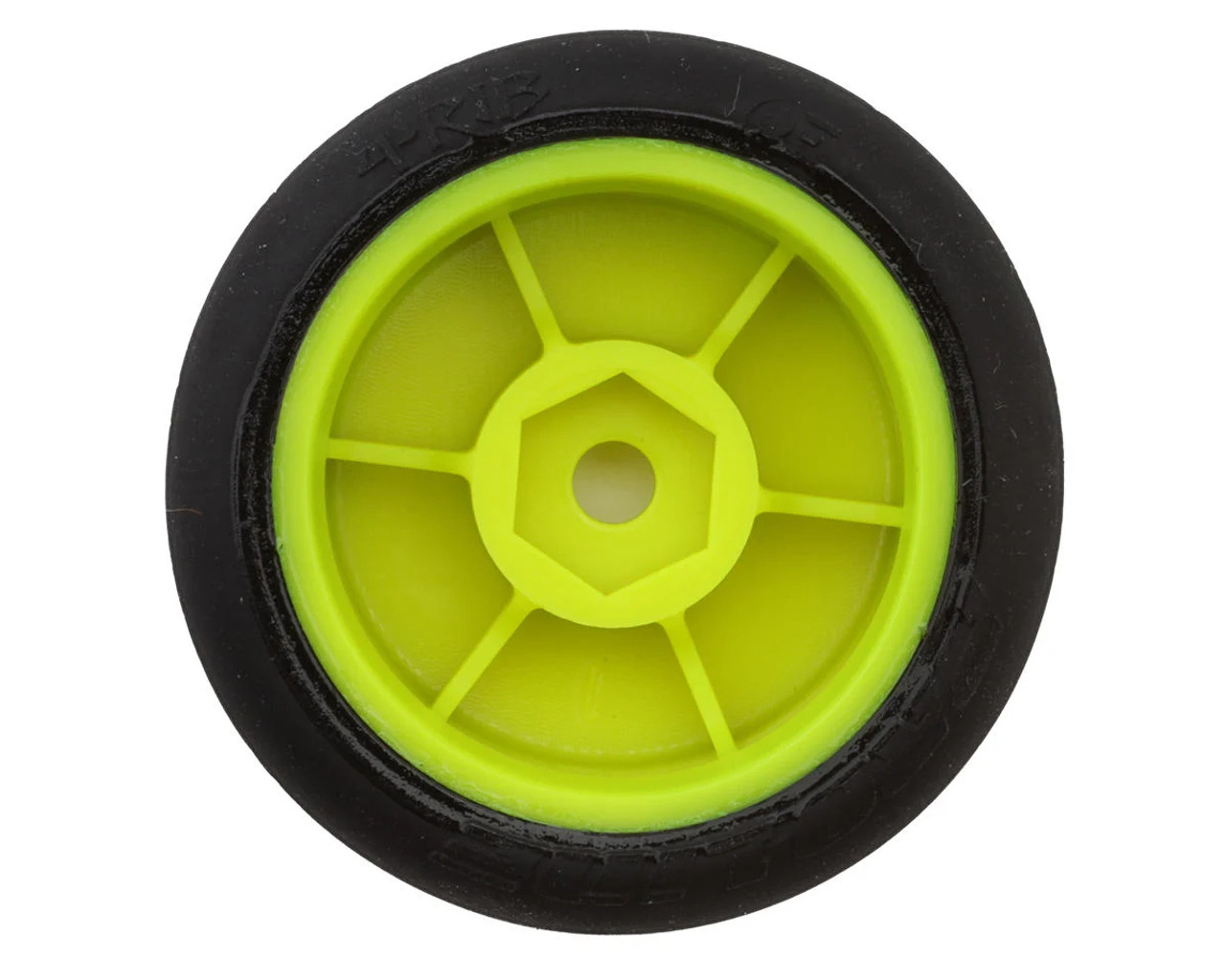 Losi 1762 Tires, Wheels, Yellow, Mounted: Micro-B