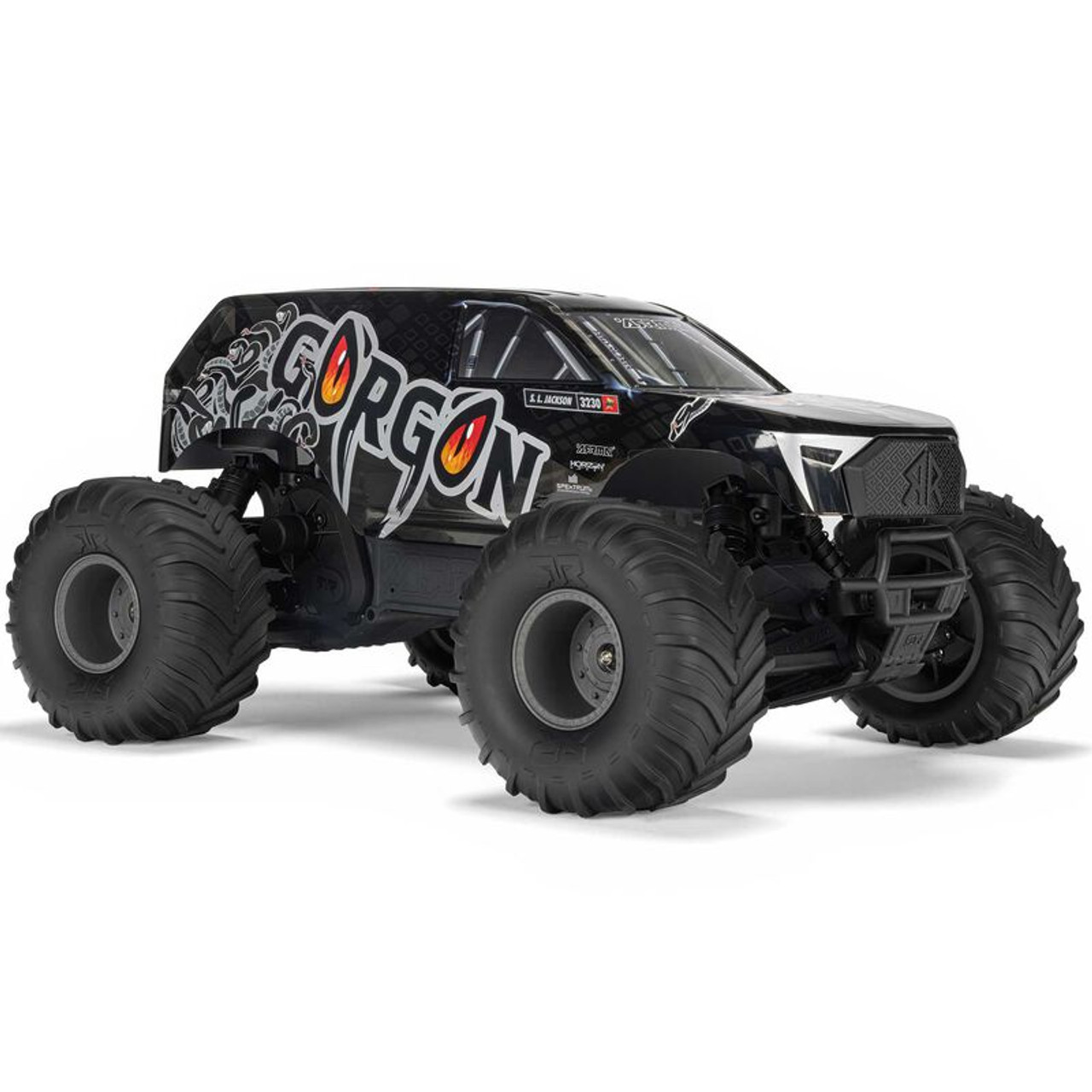 Arrma 1/10 GORGON 2WD RTR Brushed Monster Truck (Battery & Charger Included), Gun Metal