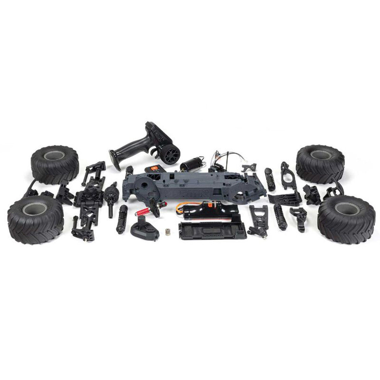 Arrma 1/10 GORGON 2WD RTA Kit Brushed Monster Truck (Battery & Charger Included), Clear