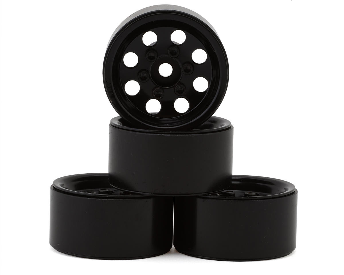 RC4WD Stamped Steel 1.0" Pro8 Beadlock Wheels, Black