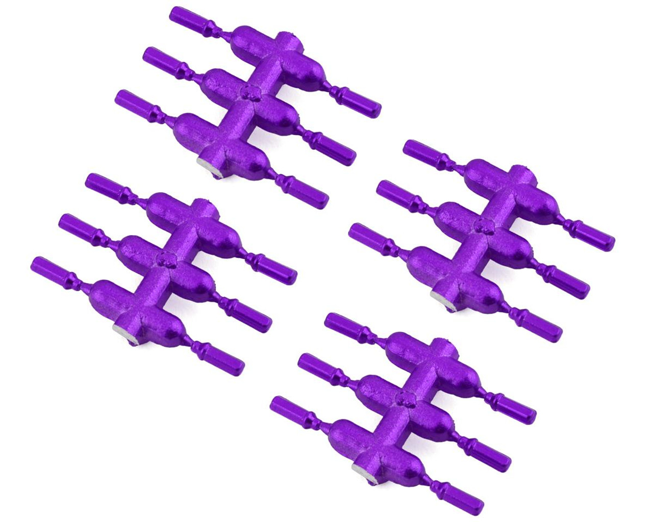 DS Racing DSC-DEN-2PUA Drift Element Scale Lug Nuts (Purple) (24) (Long)