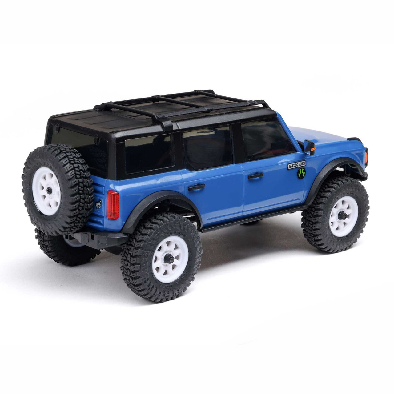 Axial 1/30 SCX30 Ford Bronco 4X4 RTR Brushed Rock Crawler (Battery & Charger Included), Blue