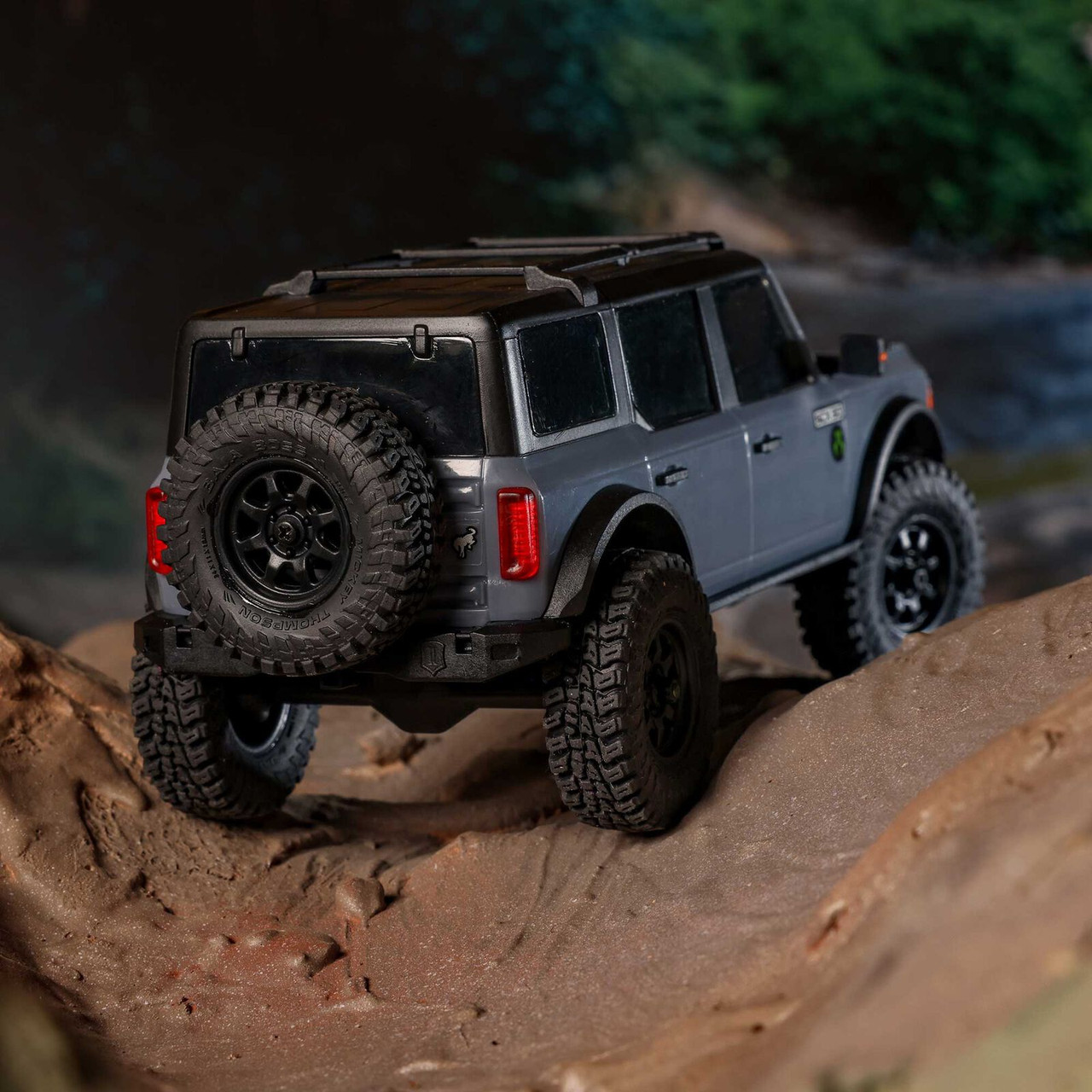 Axial 1/30 SCX30 Ford Bronco 4X4 RTR Brushed Rock Crawler (Battery & Charger Included), Gray