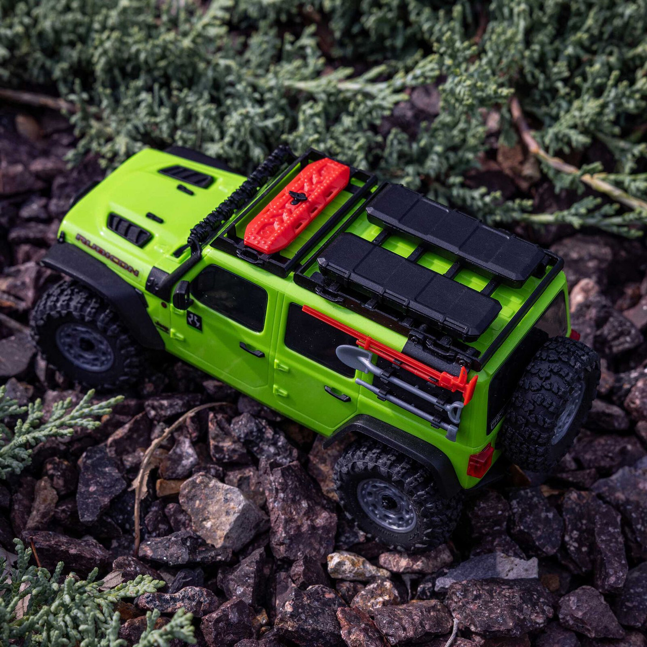 Axial 1/30 SCX30 Jeep Wrangler JLU 4X4 RTR Brushed Rock Crawler (Battery & Charger Included), Green