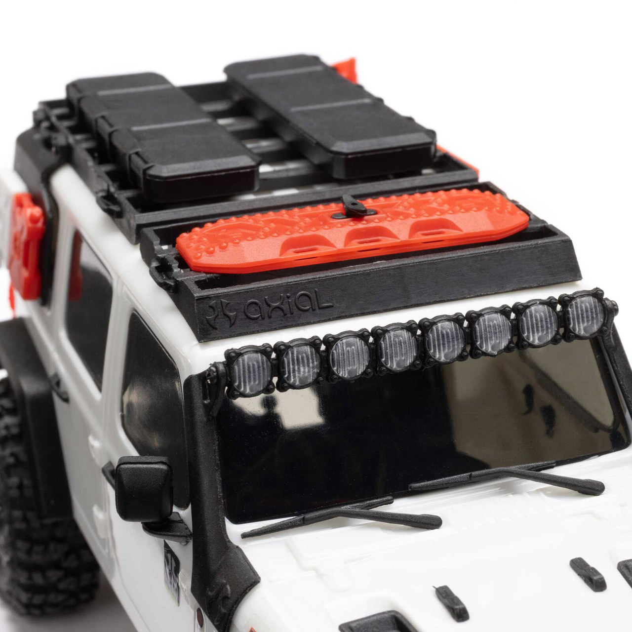 Axial 1/30 SCX30 Jeep Wrangler JLU 4X4 RTR Brushed Rock Crawler (Battery & Charger Included), White