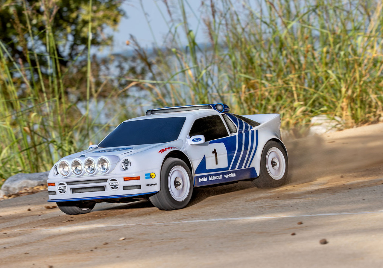 Traxxas Mini Rally VXL Ford RS200 White - Small Addictions RC