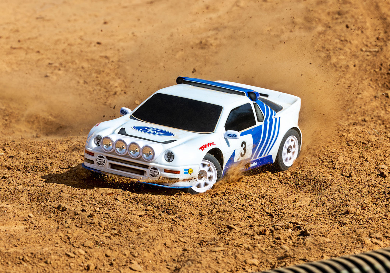 Traxxas Mini Rally VXL Ford RS200 White - Small Addictions RC