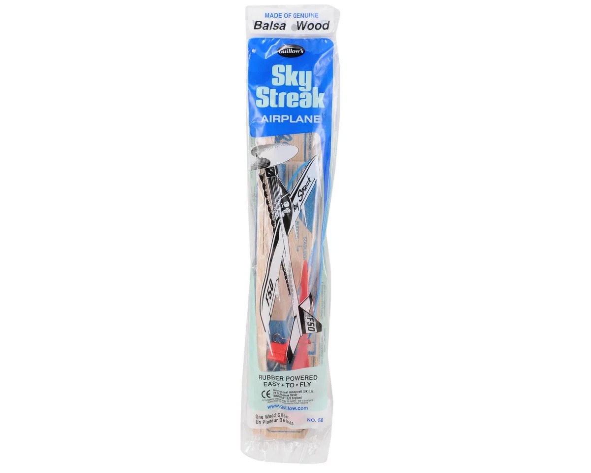 Guillow No. 50 Sky Streak Balsa Wood Airplane
