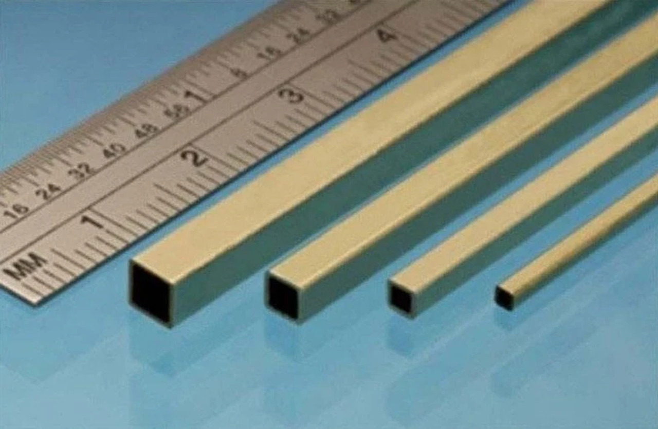 Albion Alloys SBW10 Square Brass Rod 1 x 1 mm 4pcs Albion Alloys SBW10 Square Brass Rod 1 x 1 mm 4pcs